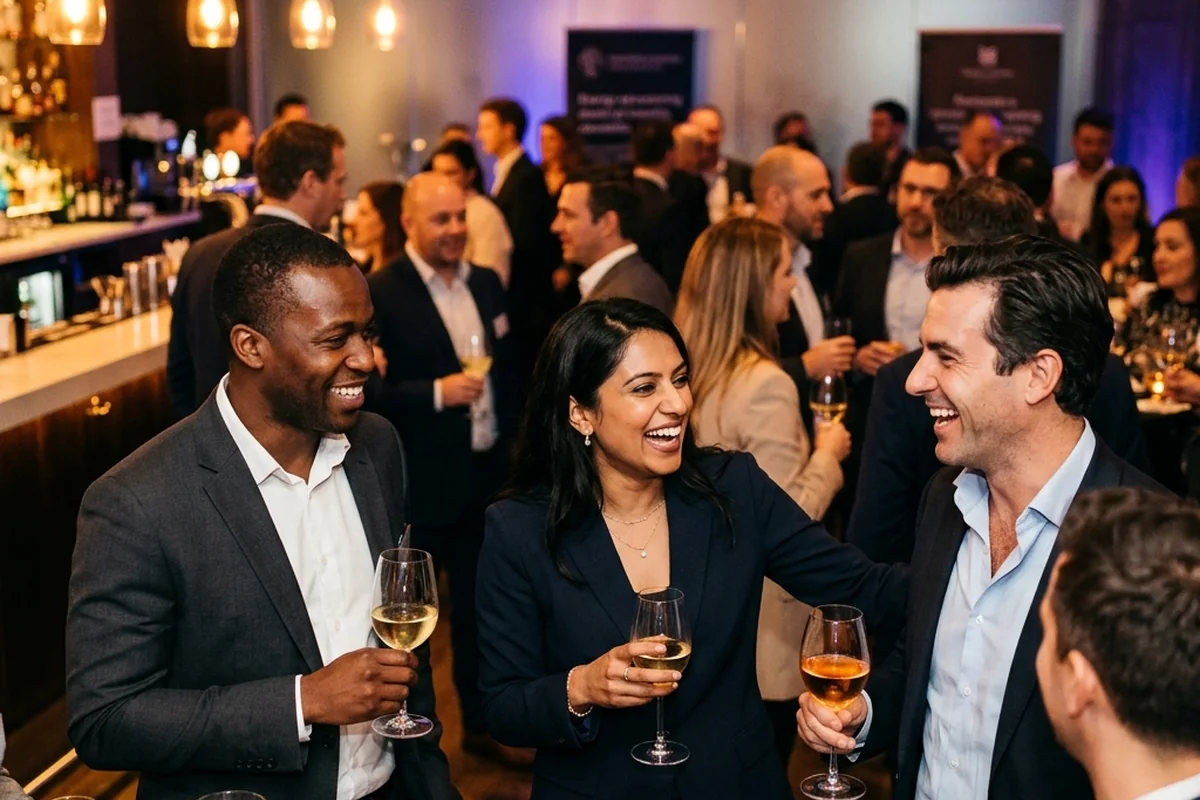 Corporate event delivering headshots and networking moments to each attendee
